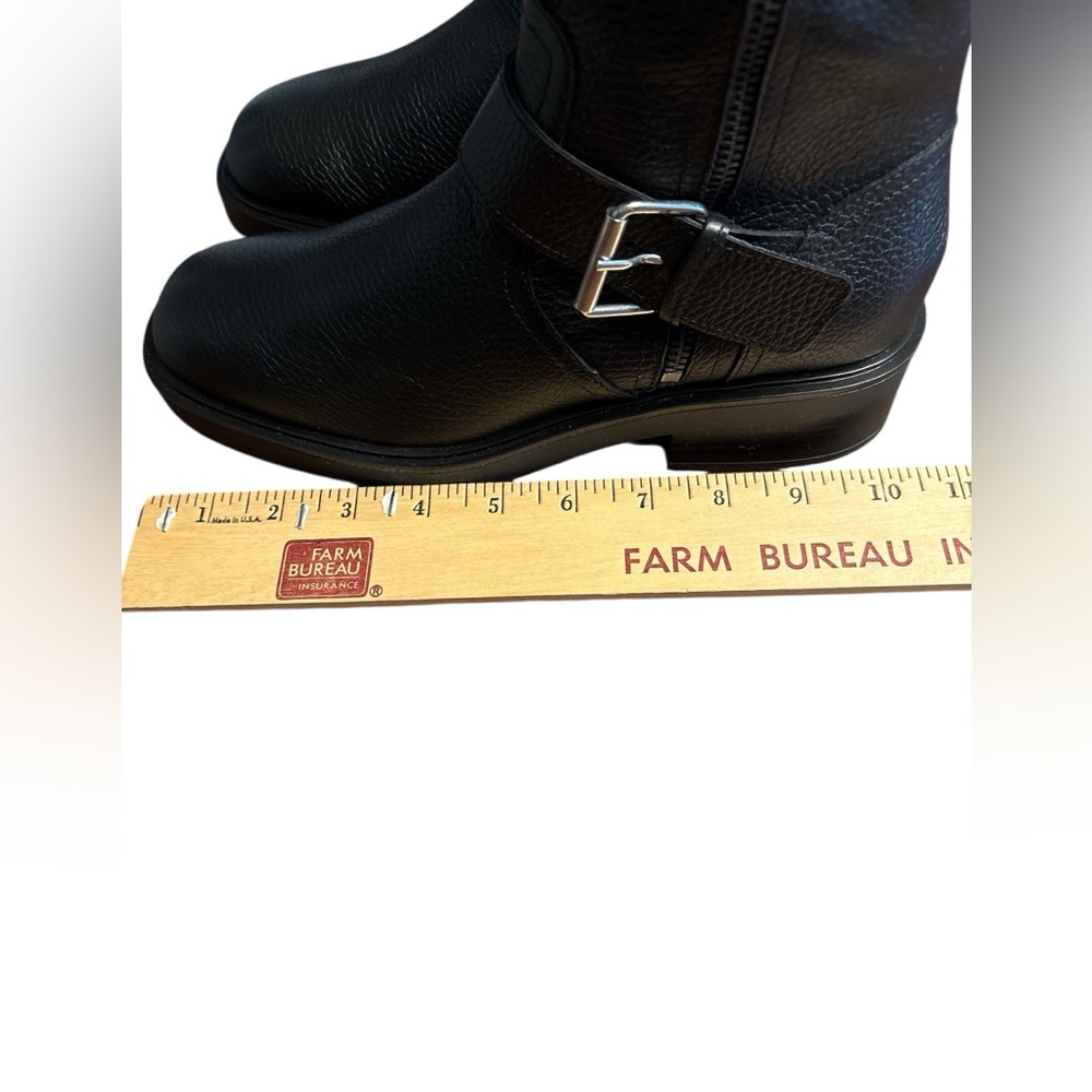 Steve Madden women’s Nolan boots black silver buckle moto Size 10 runs small NIB - Picture 8 of 8